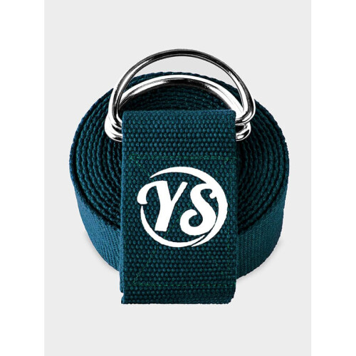 (Teal) Yoga Studio D-Ring 2.5m Yoga Belt Strap