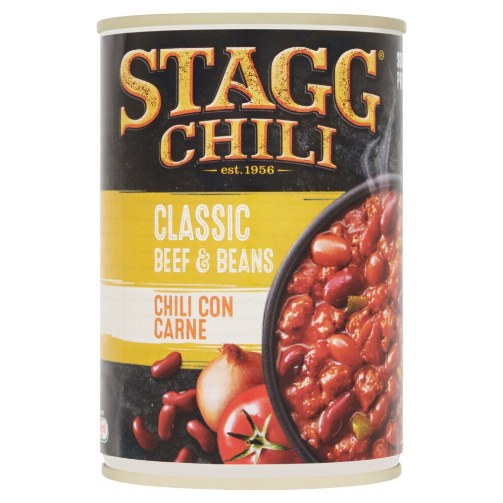 Stagg Chili Classic Beef & Beans Chili Con Carne 400g ( pack of 6 )