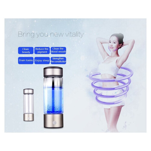 Titanium Portable Hydrogen-Rich Water Cup Water Ionizer Maker 420ML 2