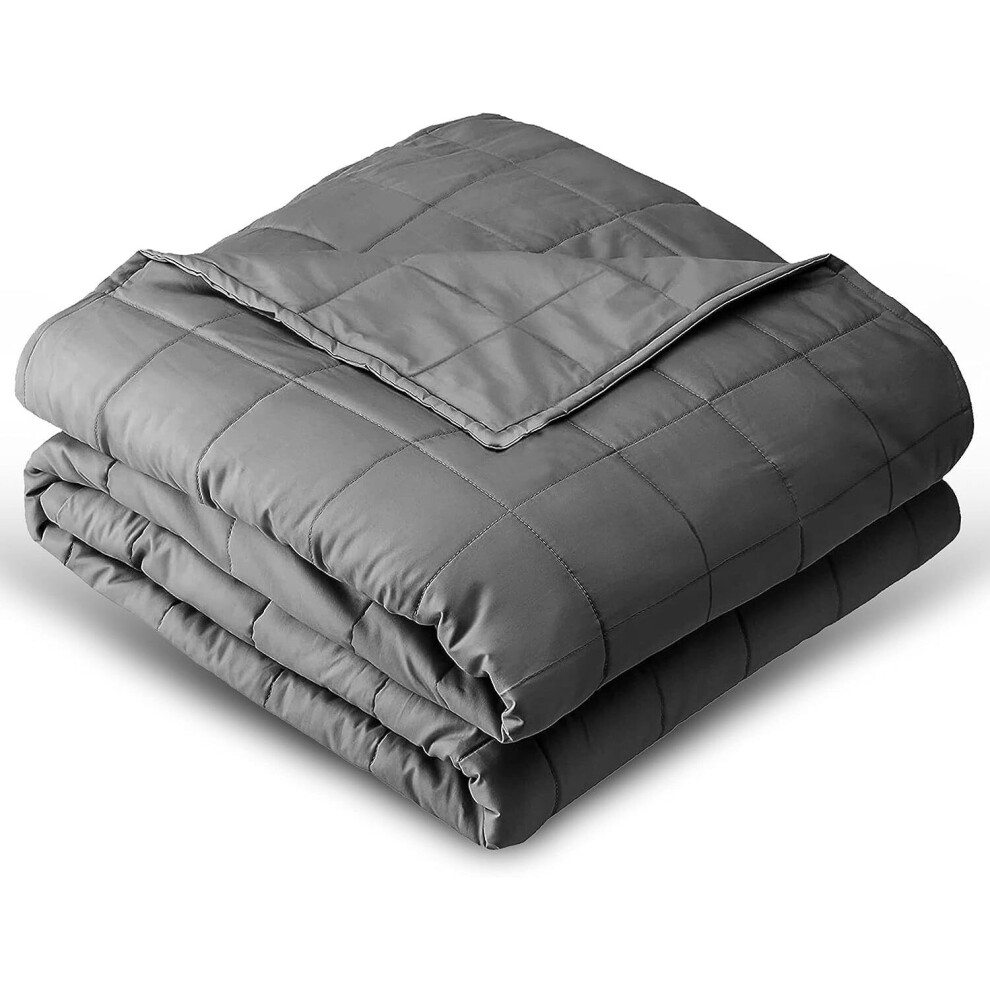 Summerlee Luxury Weighted Blanket Super Soft Calming Deep Touch Pressure Stimulation Therapy for Autism ADHD Sleep and Disorders (8kg King, Grey)