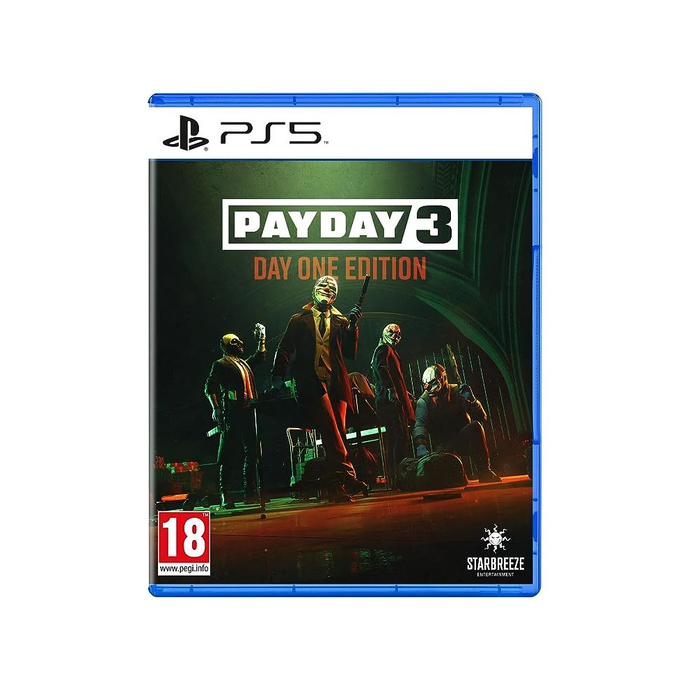 Payday 3: Day One Edition (PS5) - New Location, XP Progression, Stealth or Firepower, Co-op Heists with Friends-image-OPC-PCF7WV8-NEW