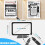 Full-Page 5X Magnifying Glass for Reading, Handhold Magnifier 5