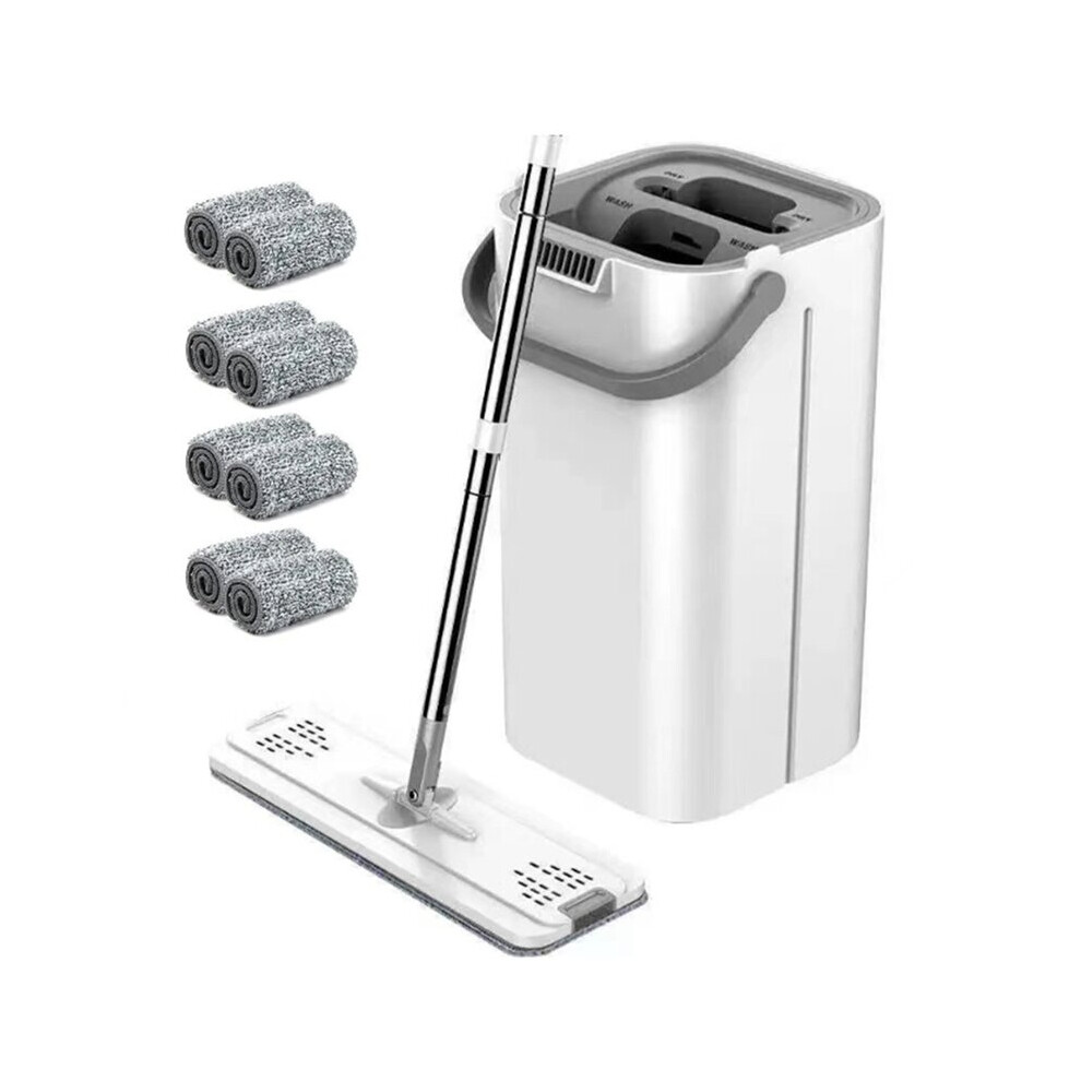 Lazy Flat Floor Mops and Bucket Set for Hardwood Flat Squeeze Mop