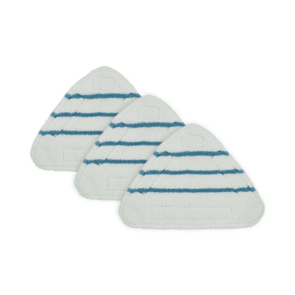 3Pcs Steam Mop Pads Triangle Washable Cloth Cleaning Floor Fittings