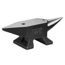 VEVOR Einhorn Amboss, 10 kg Gusseisen Amboss, Hohe Härte, stabiler Sockel, mit rundem und quadratischem Loch