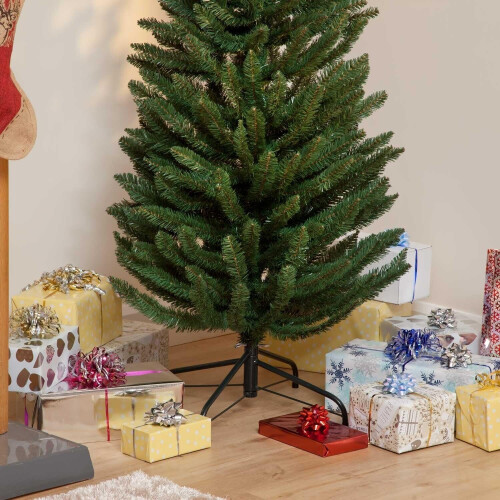 Snowtime 5ft Green Pine Pencil Slim Artificial Christmas Tree with 236 2