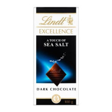 Lindt Excellence Bar (Dark Chocolate A Touch of Sea Salt)Pack of 4