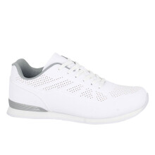 (UK 10) Dek Mens Penalty Lace Up Lightweight Lawn Bowling Shoes/Trainers White/Grey