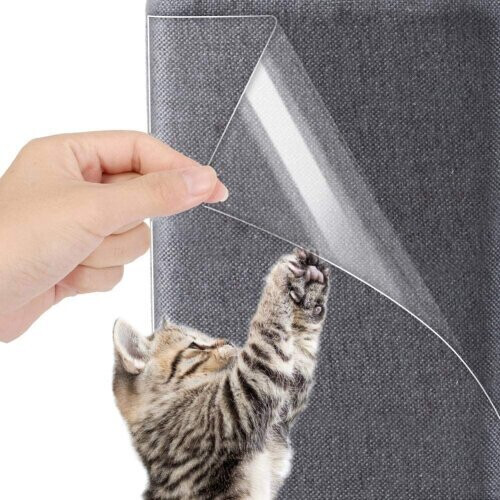 (8 Pcs) Cat Scratch Guard Shield Furniture Sofa Walls Pet Couch Protector 1