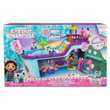 Gabby's Dollhouse Gabby et la Maison Magique Gabby Cruise Ship - 2 Gabby Cat Figurines 16 Accessories - Luminous Effects - Cartoon Gabby and The