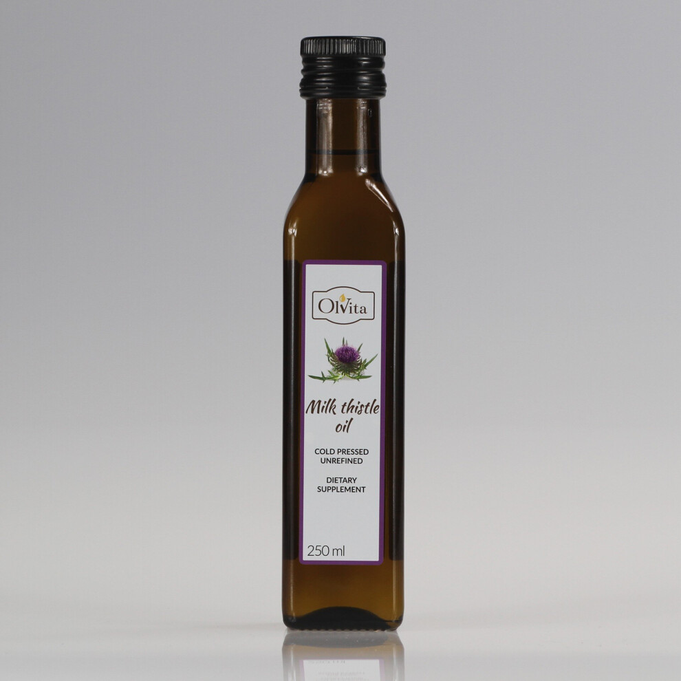 Raw Cold Pressed Unrefined Milk Thistle Oil 250 ml