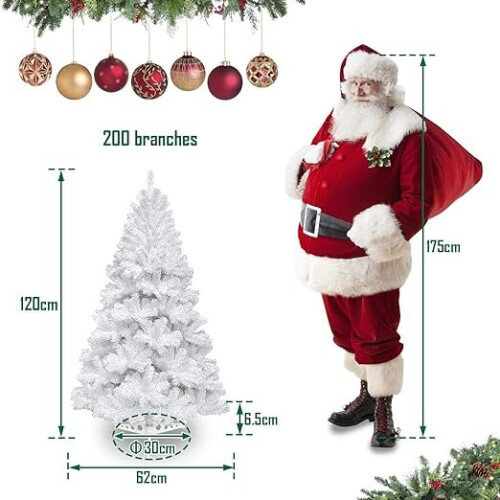 Christmas Tree Artificial 4Ft / 120CM with Metal Stand 2