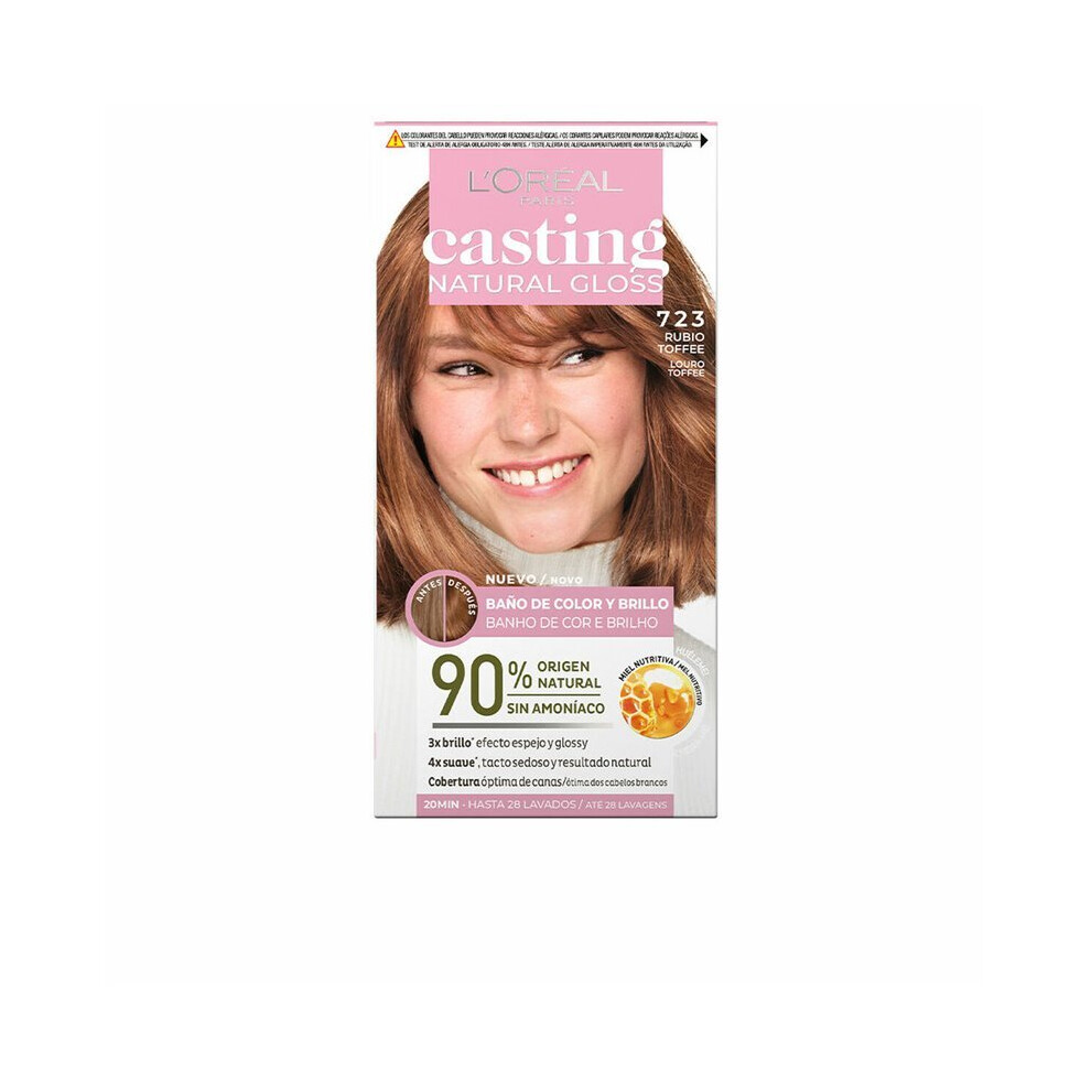 New L’oréal Paris Semi-Permanent Colourant L'oreal Make Up Casting Natural Gloss Ammonia-Free Nº 723-Rubio Toffe (180 Ml) (S05109877) Bb.s05109877