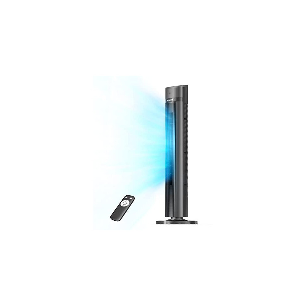 Pelonis 40-Inch Tower Fan, Quiet Cooling Fan with Remote, Bladeless Fan, 90 Oscillating Fan with 3 Speeds, 3 Modes, 15H Timer