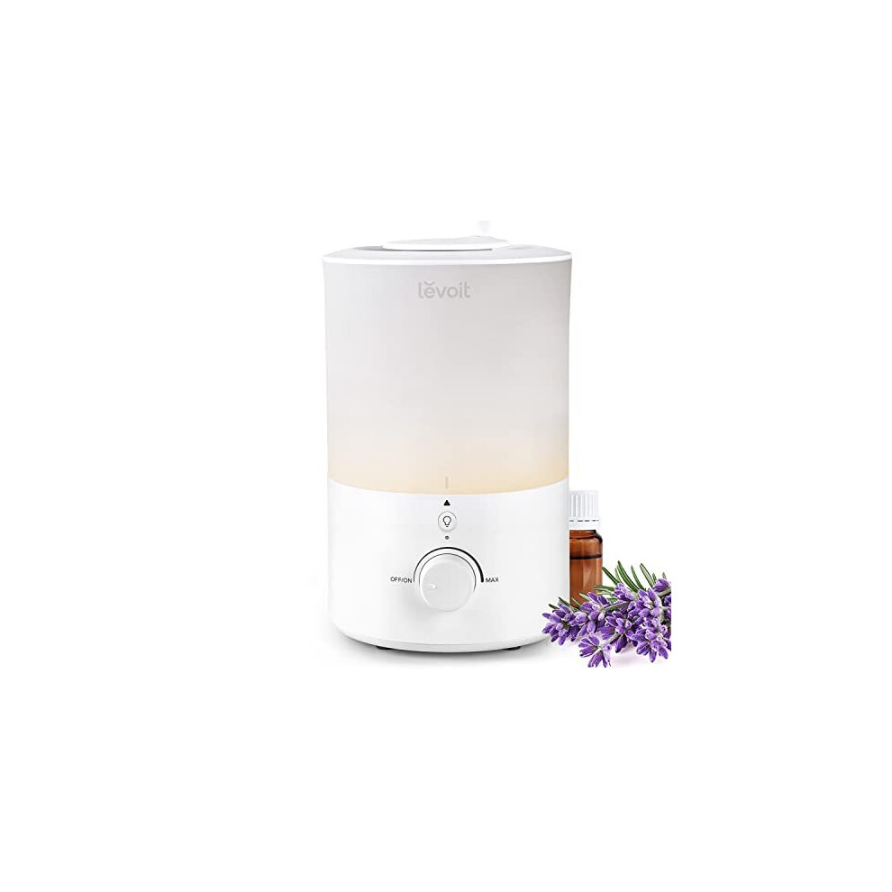 LEVOIT 3L Humidifiers for Bedroom Baby Room with Night Light, Cool Mist Humidifier for Home, Office & Plant, Auto-Off, Up to 25H for 27