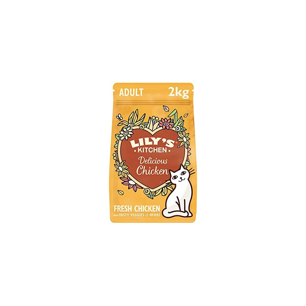 Lily's Kitchen Natural Adult Dry Cat Food Chicken Casserole Grain-Free Recipe 2kg