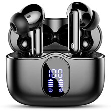 Wireless Earbuds, Bluetooth 5.3 Headphones In Ear with 4 ENC Noise Cancelling Mic, Btootos New Bluetooth Earbuds Mini Deep Bass Stereo Sound