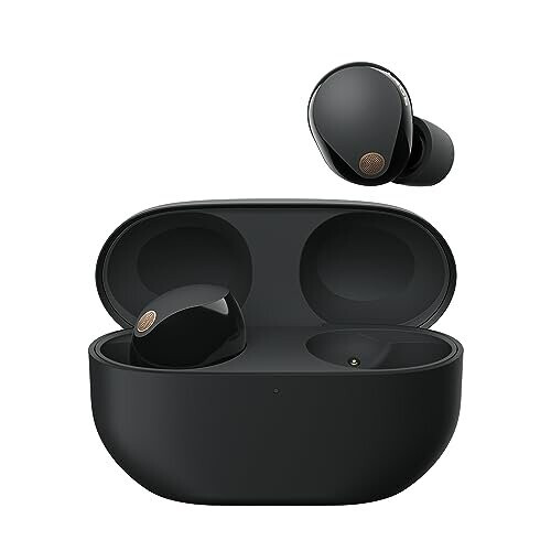 Sony WF-1000XM5 Wireless Noise-Cancelling Earbuds with Mic, 24h Battery, Quick Charge, Bluetooth Black (WF1000XM5B.CE7)