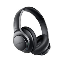 soundcore by Anker Q20 Hybrid Active Noise Cancelling Headphones, Wireless Over Ear Foldable Bluetooth Headphones, 40H Playtime