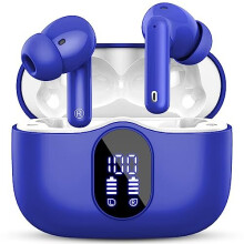 Wireless Earbuds, Bluetooth 5.3 Headphones In Ear with 4 ENC Noise Cancelling Mic, 2023 Bluetooth Earphones Mini HI-FI Stereo Sound, Blue