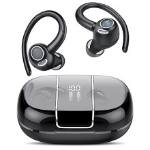 Csasan Wireless Earbuds, Bluetooth 5.3 Headphones with CVC8.0 Noise Cancelling Mic, 3D Stereo Wireless Headphones, Headsets for Sport