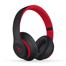 Beats Studio3 Wireless Noise Cancelling Over-Ear Headphones - Apple W1 Headphone Chip, Class 1 Bluetooth, Black-Red