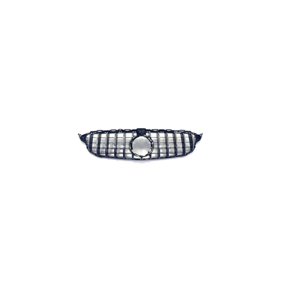 (Black) Mercedes C Class W205 Amg Gt-R Panamericana Style Front Grille (2019 - 2021) Black 5060468078718