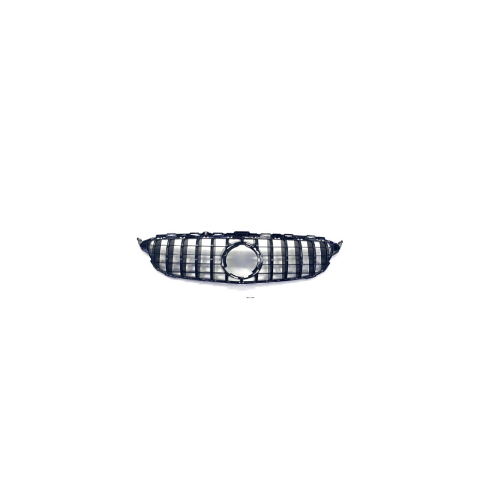 (Black) Mercedes C Class W205 Amg Gt-R Panamericana Style Front Grille (2019 - 2021) Black 5060468078701