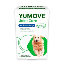 YuMOVE Senior Dog | High Strength Joint Supplement for Older, Stiff Dogs with Glucosamine, Chondroitin, Green Lipped Mussel | 120 Tablets