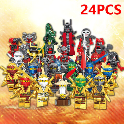 24 pièces de figurines Ninjago : Kai, Jay, Sensei Wu — blocs de construction et jouets Master 2