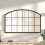 Living And Home Arched Bronze Frame Wall Mirror 1