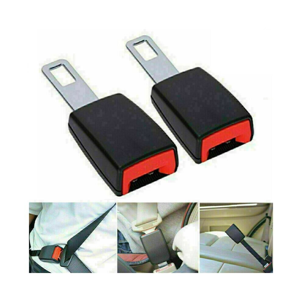 2PCS Car Universal Safety Seat Belt Extension Auto Seat belt Buckle Clip