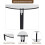 Modern Half Moon Sintered Stone Table with Storage for Entryway 7