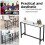Rectangular  Long Table Bar Table for Pub Office Cafe Outdoor 105cm 6