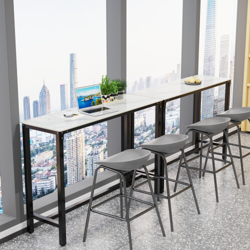 Rectangular  Long Table Bar Table for Pub Office Cafe Outdoor 105cm 1