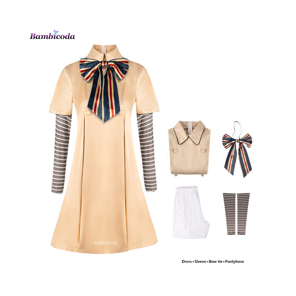 (5-6T(120), Dresses) MEGAN Cosplay Dress for Kids Girls Women AI Doll Robots Megan Dresses Uniform Two