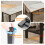 Rectangular  Long Table Bar Table for Pub Office Cafe Outdoor 105cm 9