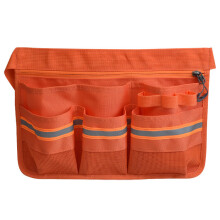 (Orange) Garden Tools Belt Cleaning Kit Belt Pouch Adjustable Gardening