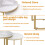 Set of 2 Modern Nesting Table Round Side Accent Table for Living Room 7