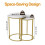 Set of 2 Modern Nesting Table Round Side Accent Table for Living Room 5