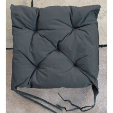 (40cm x 40cm x 6cm, Grey) Waterproof Outdoor Chair Bench Pads Garden CHUNKY Bench Seat Pads
