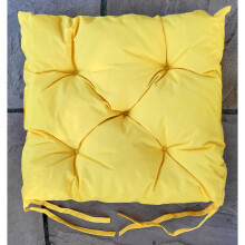 (50cm x 44cm x 6cm, Yellow) Waterproof Outdoor Chair Bench Pads Garden CHUNKY Bench Seat Pads