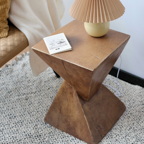 Modern Concrete Accent Table Chair Living Room Sofa Side End Table 2