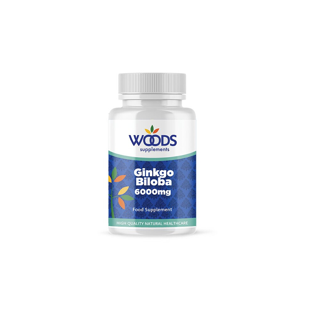 (360 Tablets) Woods Supplements Ginkgo Biloba 6000mg