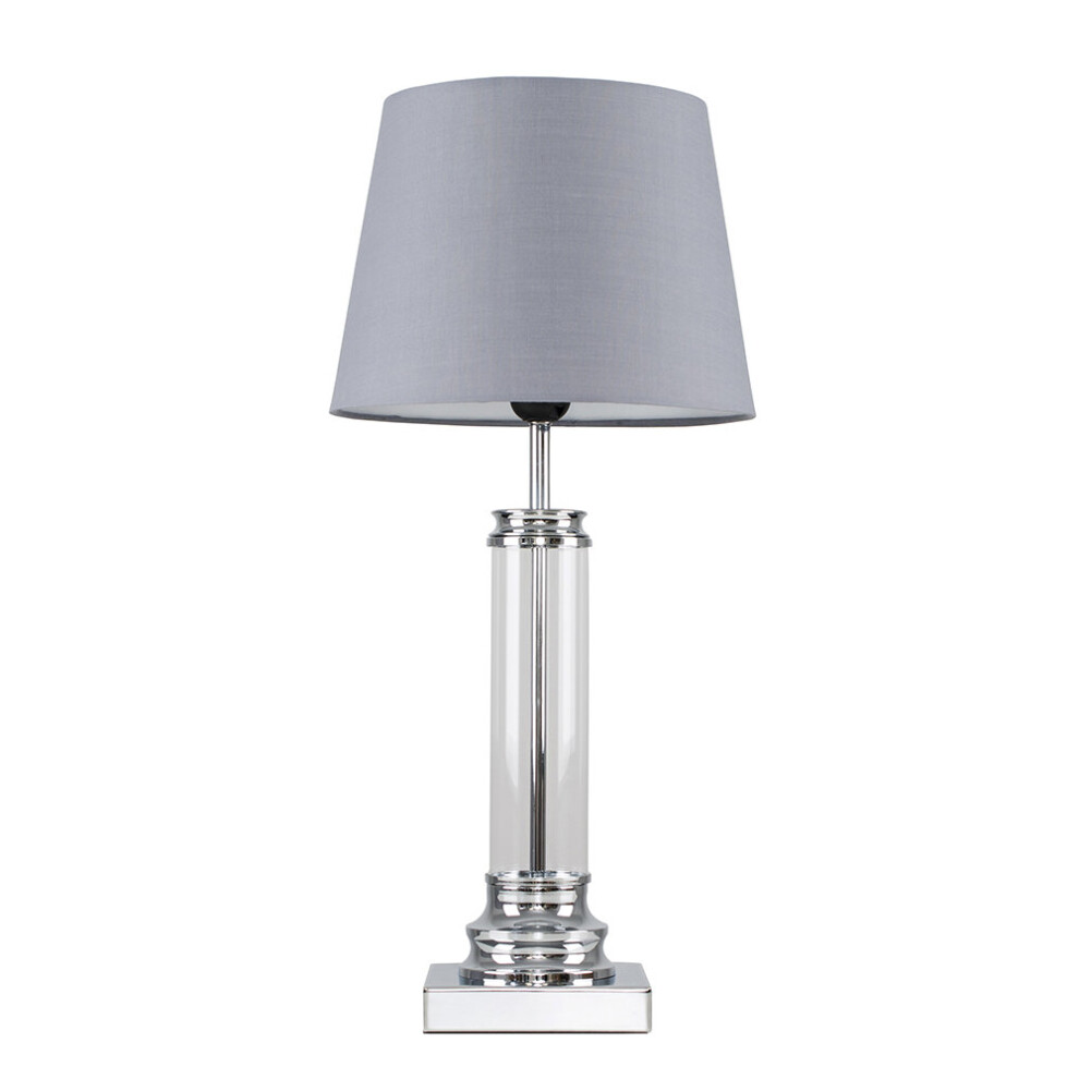 Knowles Silver Floor Lamp Touch On/Off