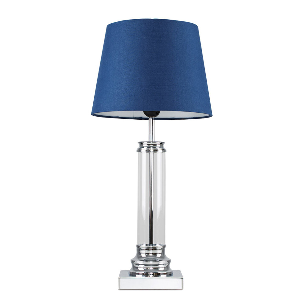 Knowles Silver Floor Lamp Touch On/Off