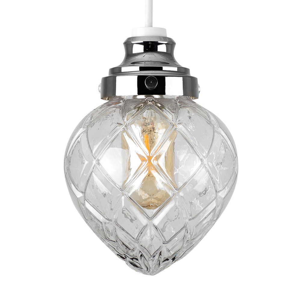 Aphrodite Silver Ceiling Pendant Shade