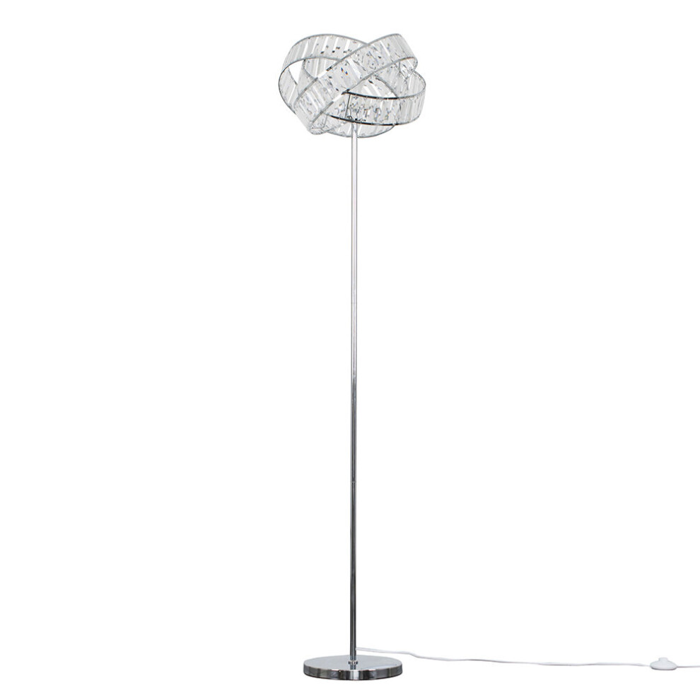 Hudson Silver Floor Lamp