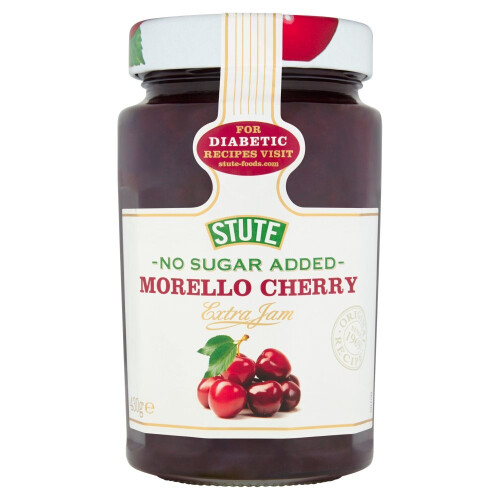 Stute No Sugar Added Morello Cherry Extra Jam 430g ( pack of 6 ) 1