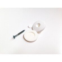 (25mm, White) Fixing Buttons for Polycarbonate Sheet x10 per bag
